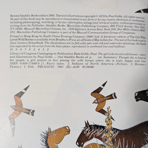 The Girl Who Loved Wild Horses | Vintage Children's Book - Picture 9 of 10